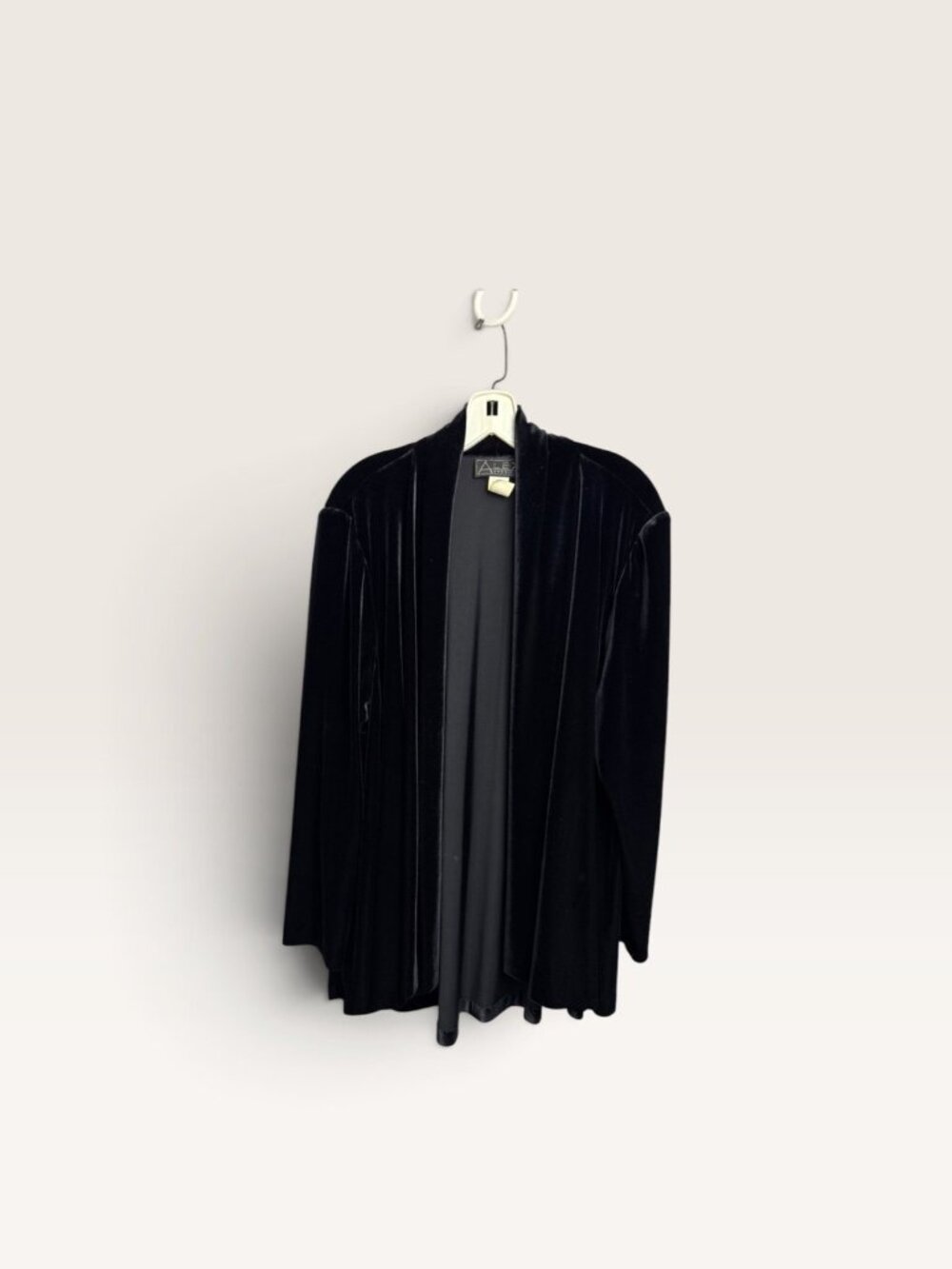 Alex evenings black velvet cardigan overlay red carpet whimsigoth size 1X plus